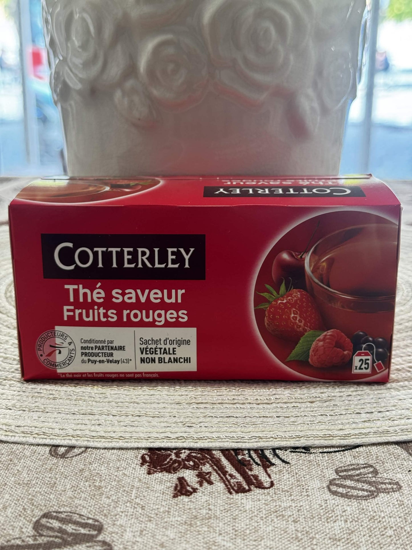 Cotterley Thé Saveur Fruits Rouges – Černý čaj s příchutí červeného ovoce (25 ks)