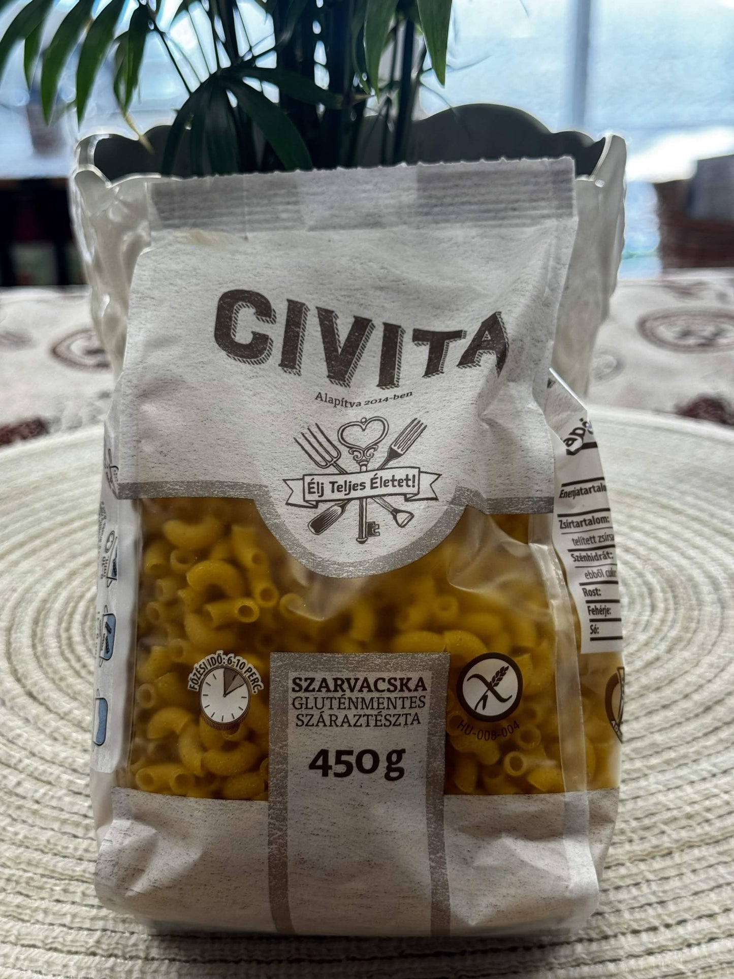 Civita Bezlepkové kukuřičné těstoviny Kolínka (Szarvacska) 450 g