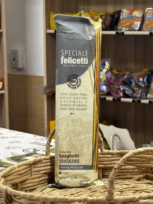 Felicetti Speciale Spaghetti Tricolore Trafila 546 – Tříbarevné prémiové špagety (500 g)
