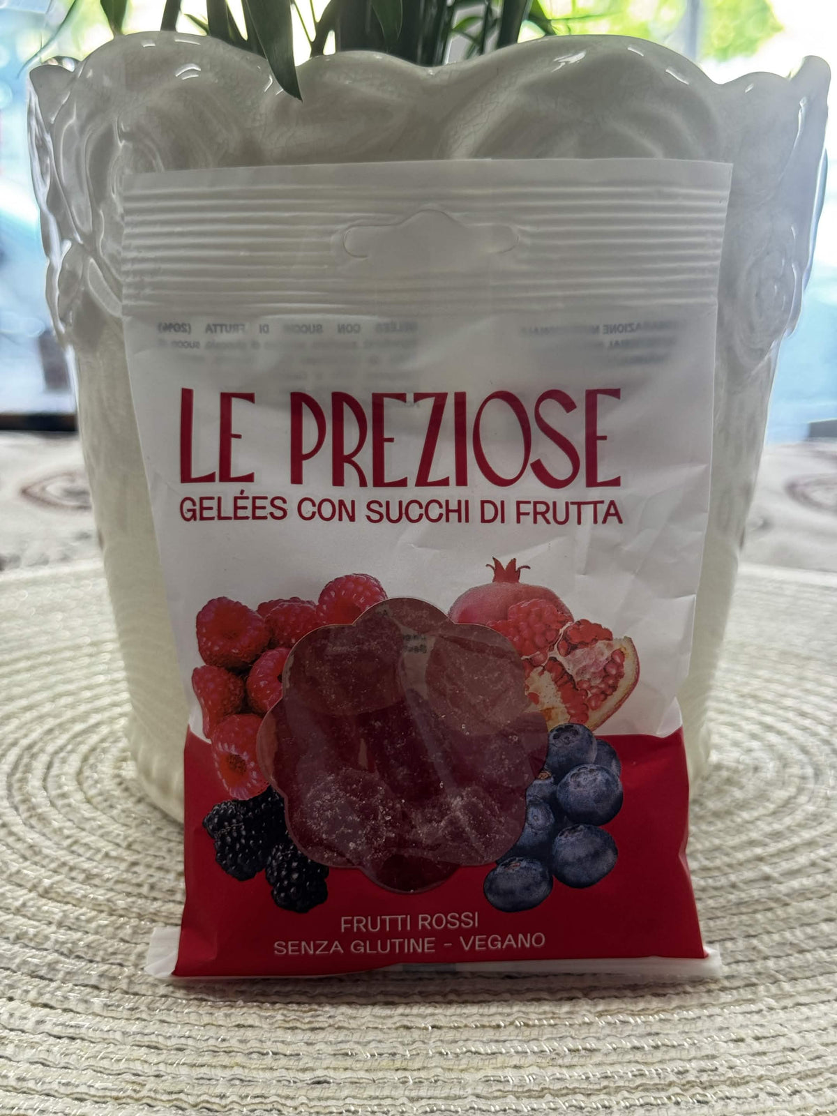 Le Preziose Ovocné želé bonbóny s červeným ovocem – Bez lepku & Veganské (Gelées con succhi di frutta - Frutti Rossi)