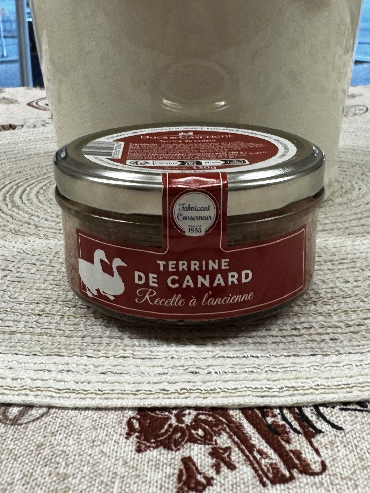 Ducs de Gascogne Kachní terina podle starodávné receptury (Terrine de Canard Recette à l'ancienne) 130 g