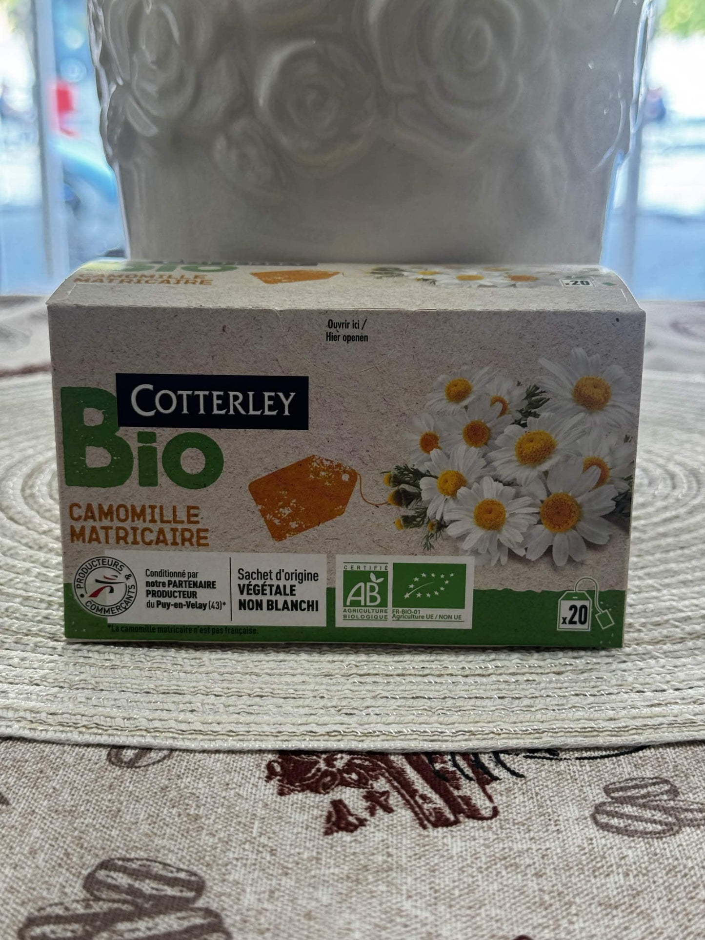 Cotterley Bio Camomille Matricaire – BIO Heřmánkový čaj (20 ks)