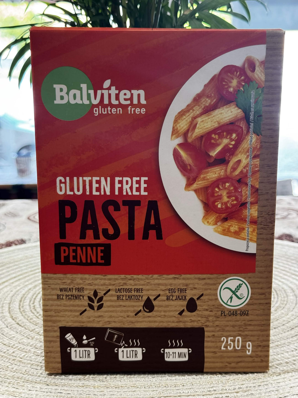Balviten Bezlepkové těstoviny Penne 250 g