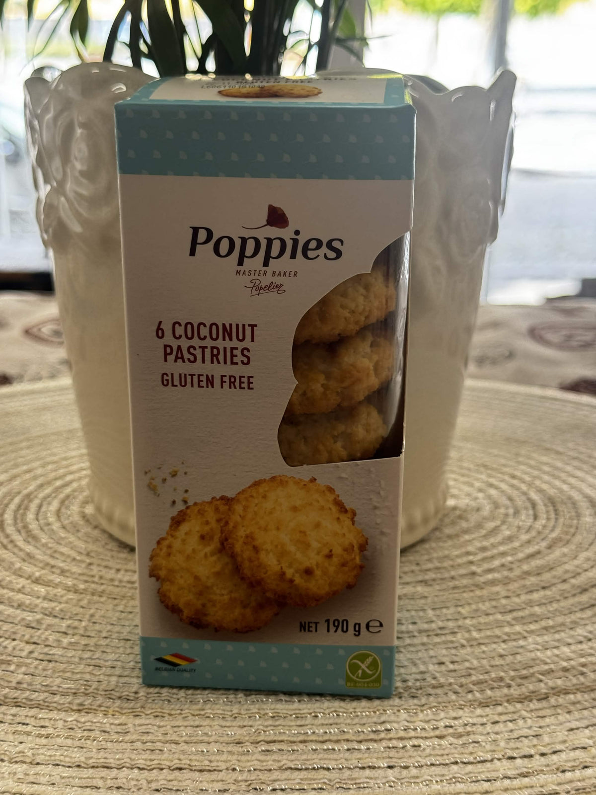 Poppies Bezlepkové kokosové pečivo / kokosky (6 Coconut Pastries Gluten Free) 190 g