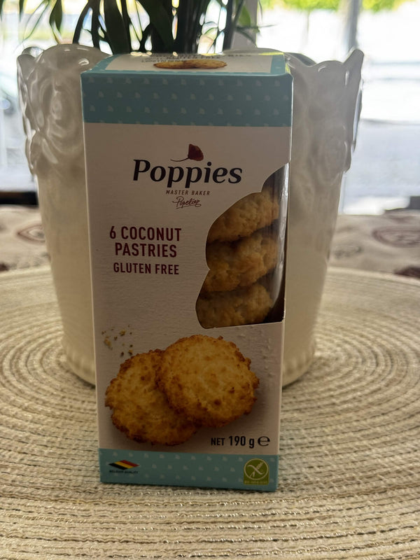Poppies kokosové pečivo / kokosky (6 Coconut Pastries Gluten Free) 190 g