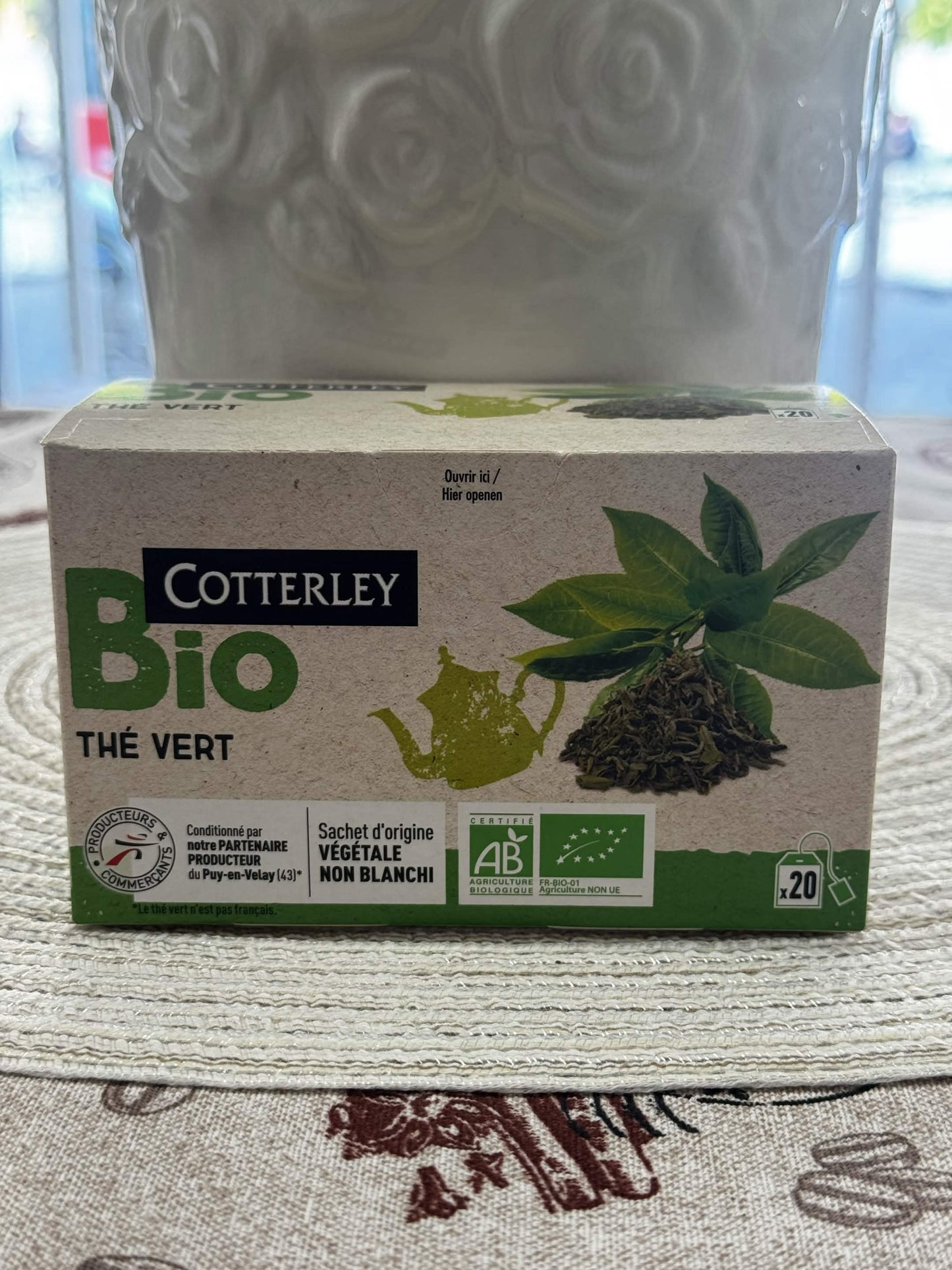 Cotterley Bio Thé Vert – BIO Zelený čaj (20 ks)