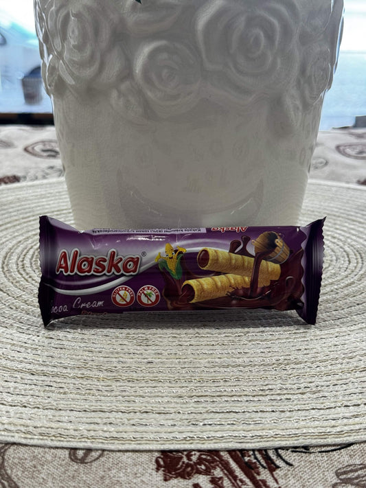 Alaska Bezlepkové kukuřičné trubičky Kakaové (Cocoa Cream) 18 g