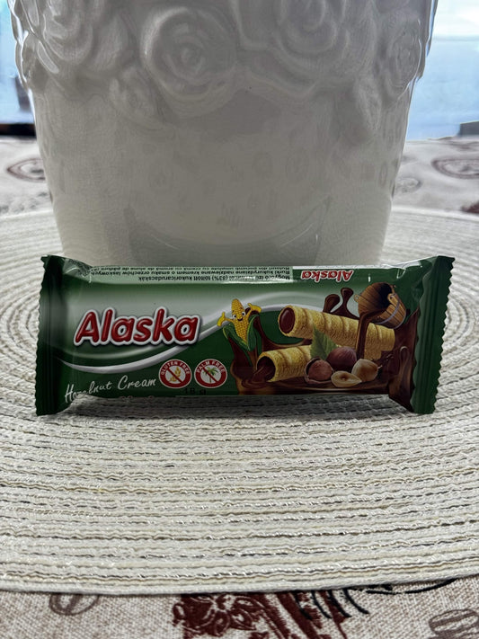 Alaska Bezlepkové kukuřičné trubičky Lískooříškové (Hazelnut Cream) 18 g