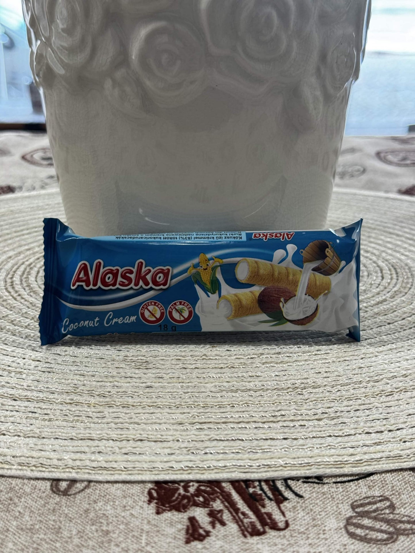 Alaska Bezlepkové kukuřičné trubičky Kokosové (Coconut Cream) 18 g