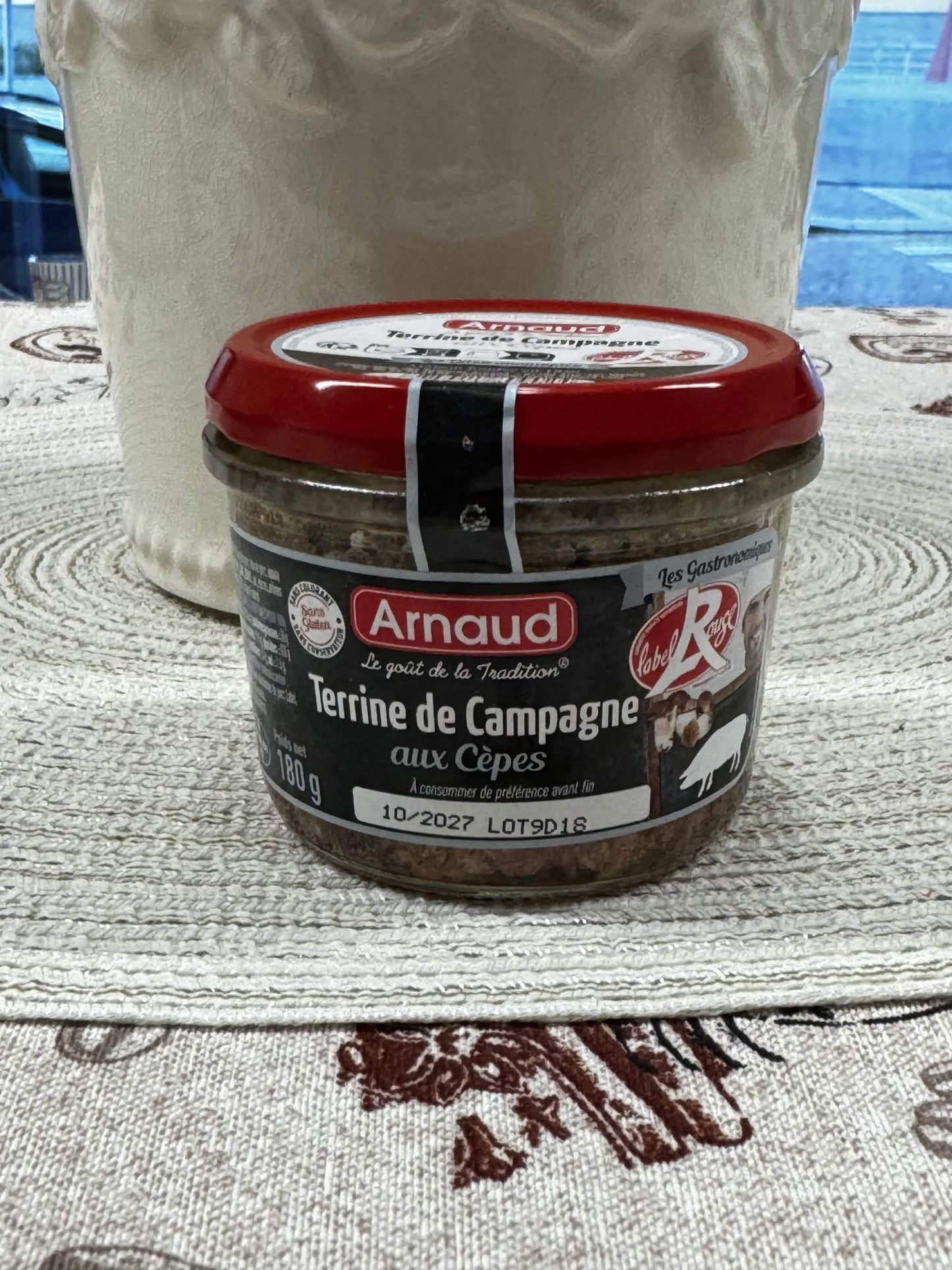 Arnaud Venkovská terina s hříbky (Terrine de Campagne aux Cèpes) 180 g