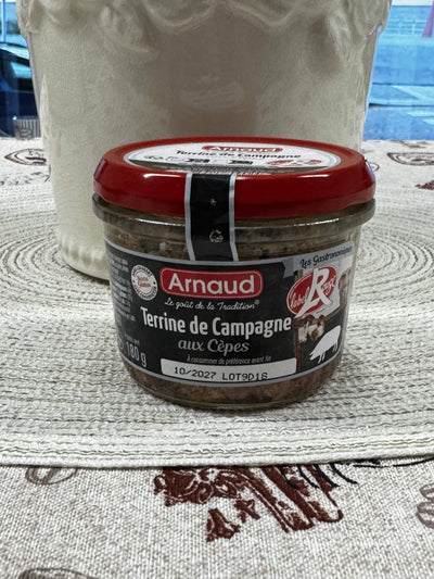 Arnaud Venkovská terina s hříbky (Terrine de Campagne aux Cèpes) 180 g