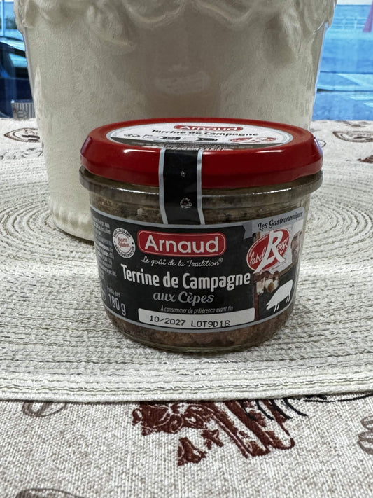 Arnaud Venkovská terina s hříbky (Terrine de Campagne aux Cèpes) 180 g