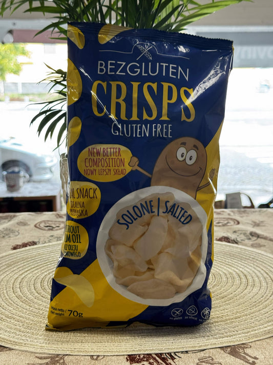 Bezgluten Bezlepkové bramborové lupínky / chipsy solené (Crisps Salted) 70 g