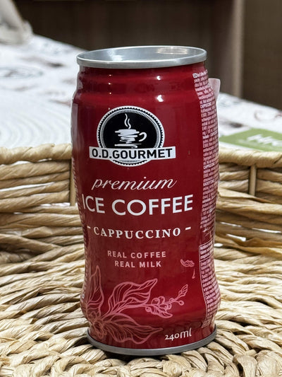 O.D. Gourmet Premium Ice Coffee Cappuccino – Ledová káva Cappuccino v plechovce (240 ml)