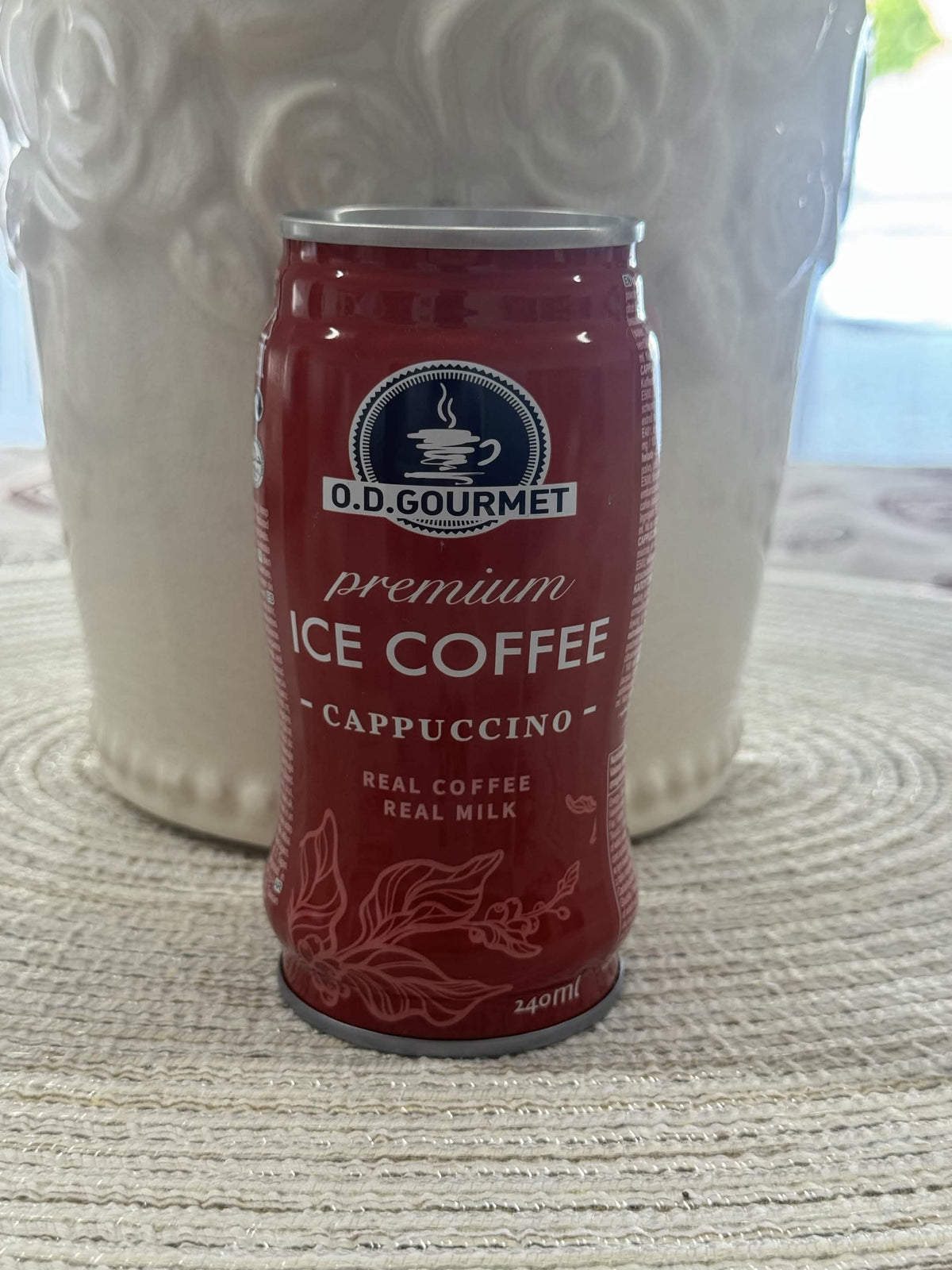 O.D. Gourmet Premium Ice Coffee Cappuccino – Ledová káva Cappuccino v plechovce (240 ml)