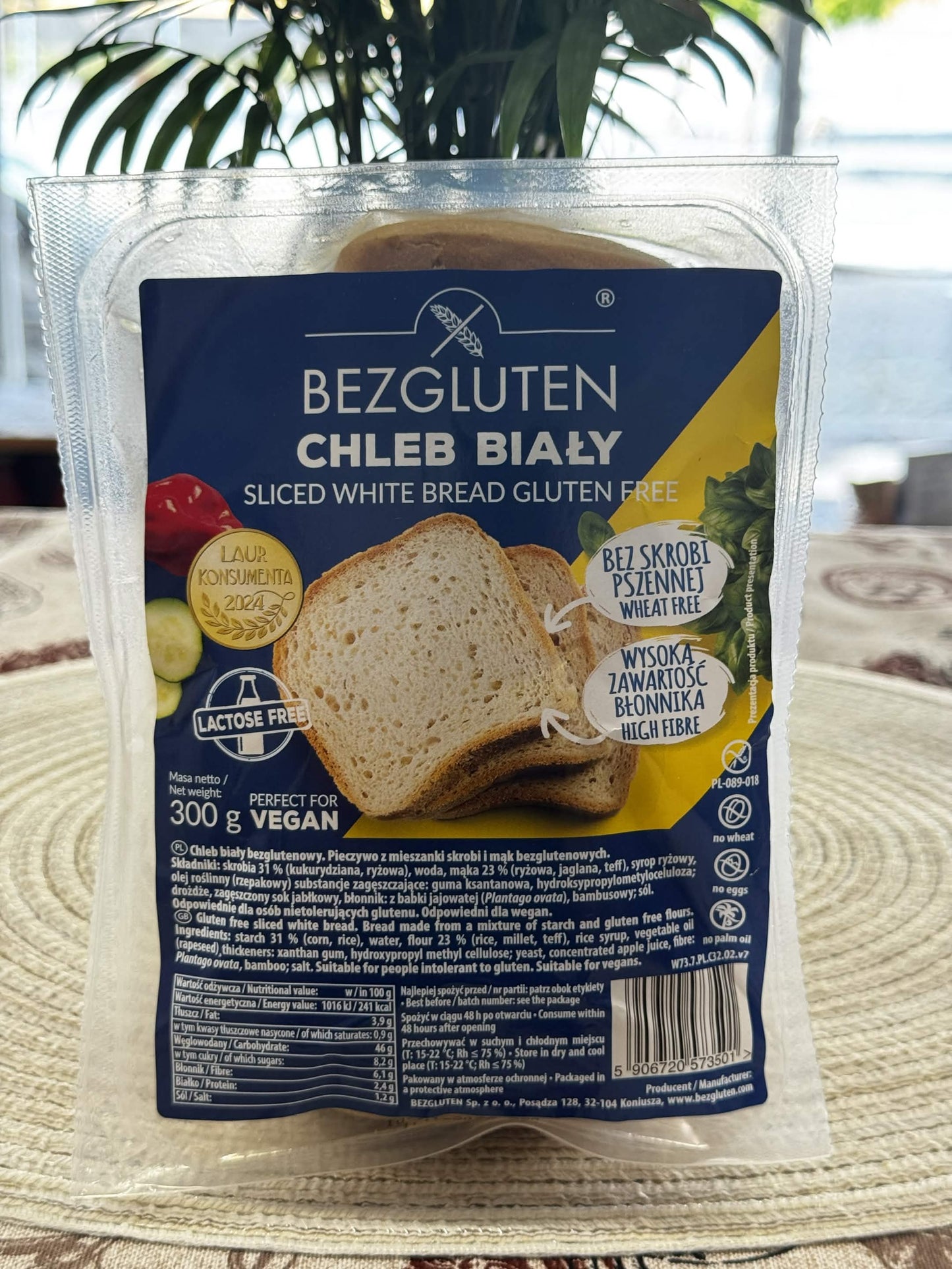 Bezgluten Světlý krájený chléb (Chleb Biały) 300 g