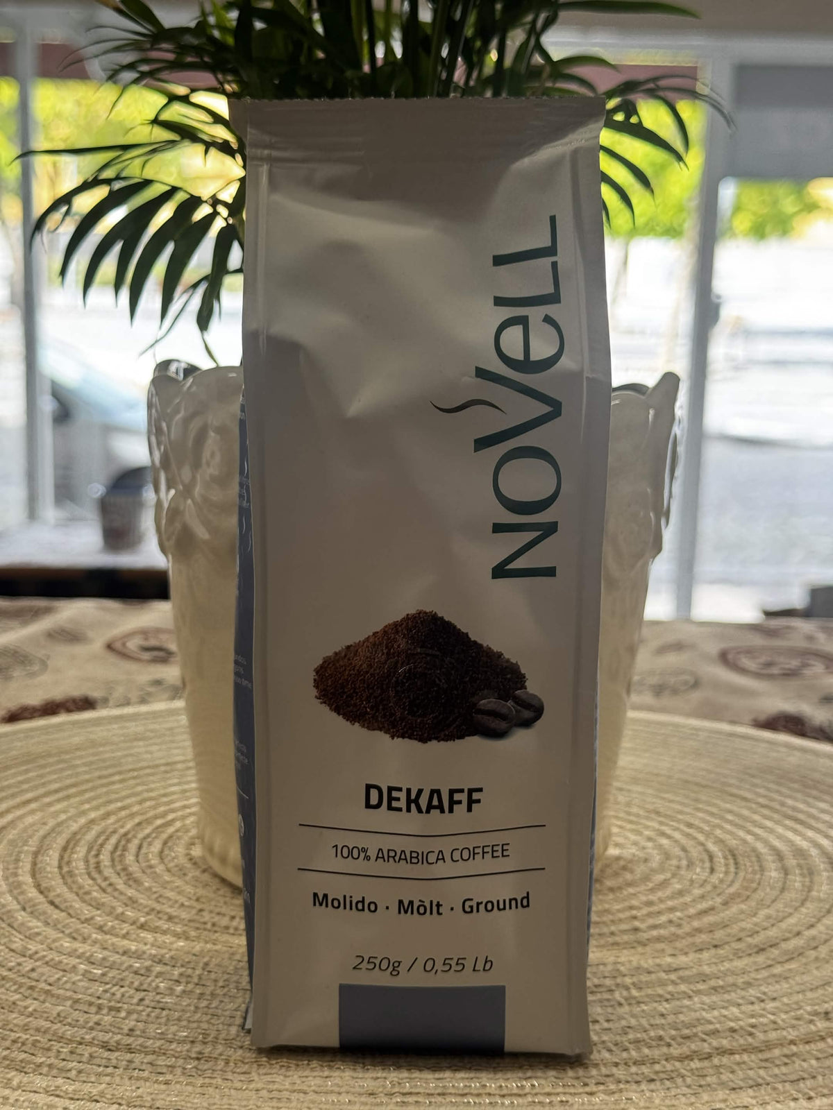 Novell Dekaff – Mletá bezkofeinová káva 100% Arabica (250 g)