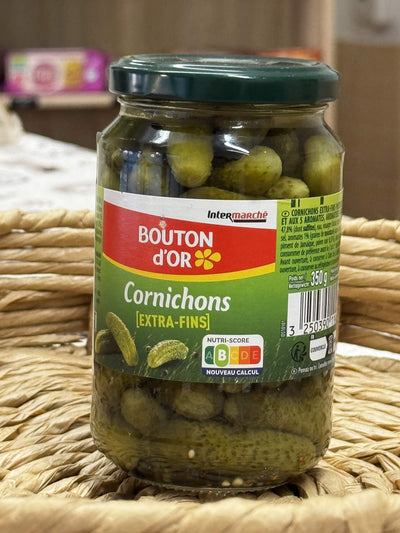 Bouton d'Or Francouzské nakládané okurky Cornichons extra tenké (Cornichons Extra-Fins)