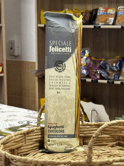 Felicetti Speciale Spaghetti Tricolore Trafila 546 – Tříbarevné prémiové špagety (500 g)