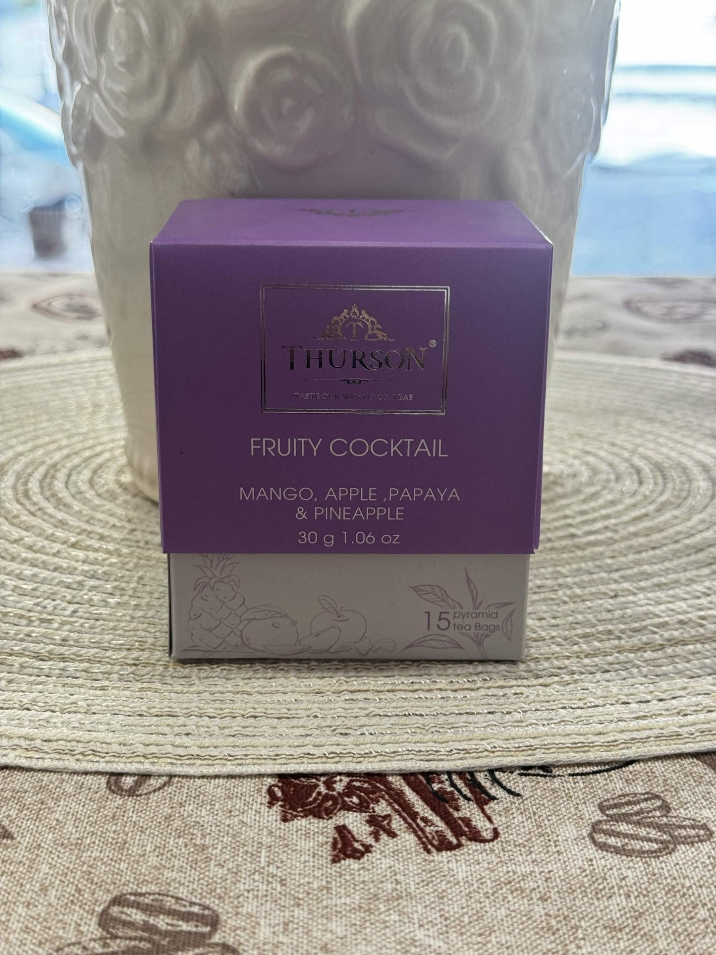 Thurson Fruity Cocktail – Ovocný čaj v pyramidových sáčcích (30 g, 15 ks)
