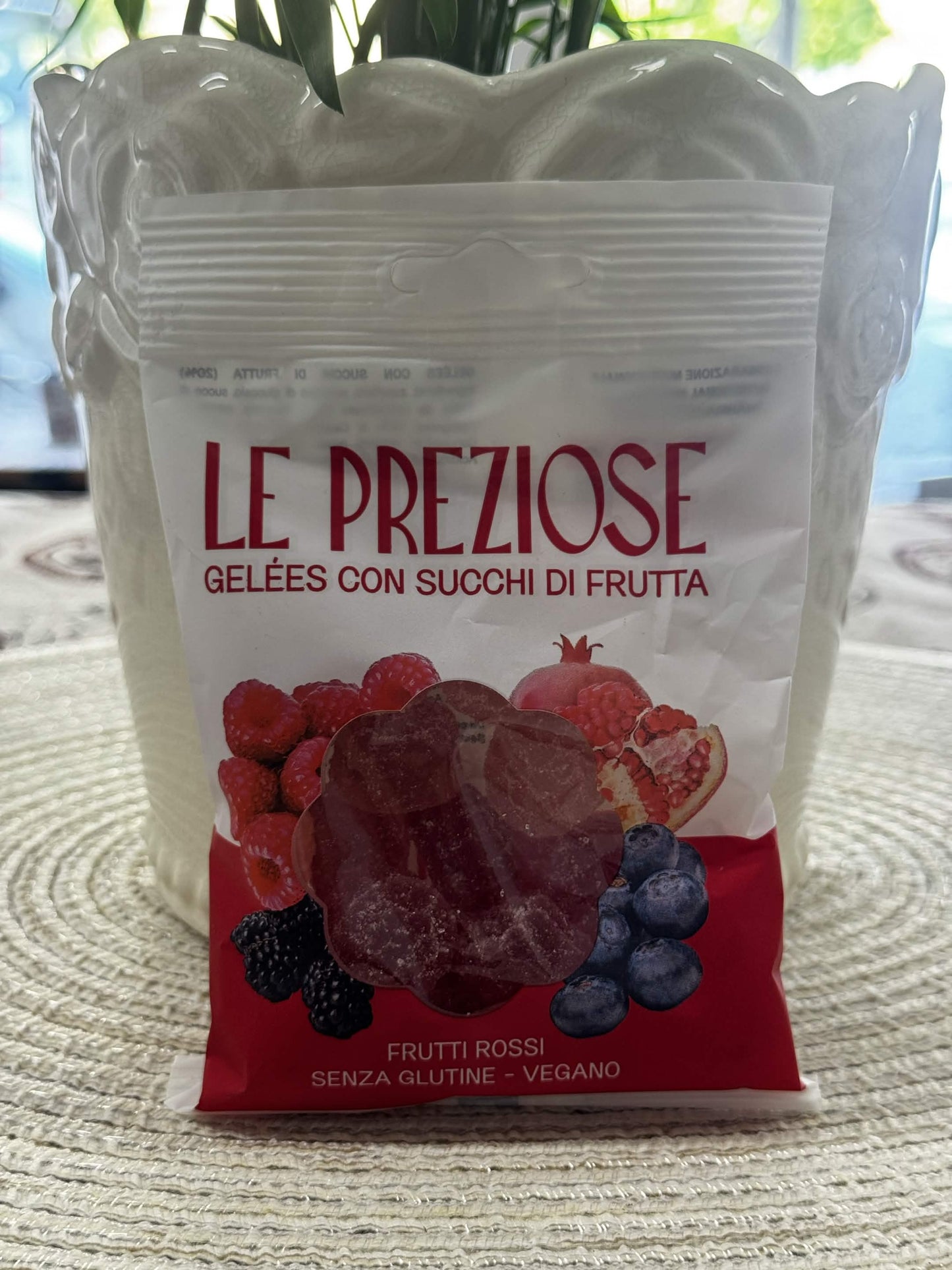Le Preziose Ovocné želé bonbóny s červeným ovocem – Bez lepku & Veganské (Gelées con succhi di frutta - Frutti Rossi)