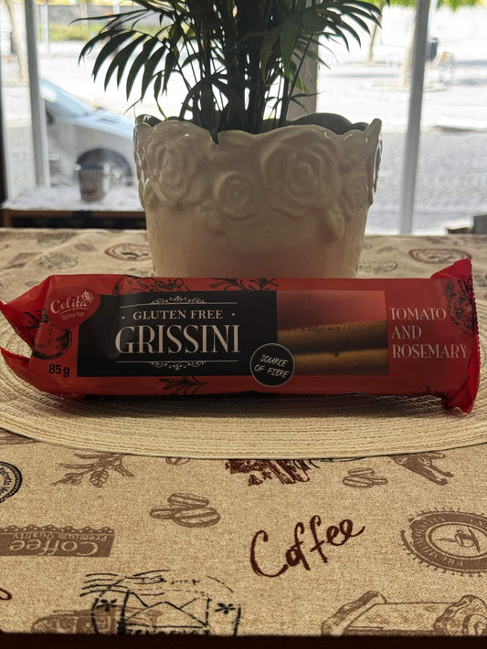 Civita Celita Bezlepkové tyčinky Grissini s rajčaty a rozmarýnem (Tomato and Rosemary) 85 g