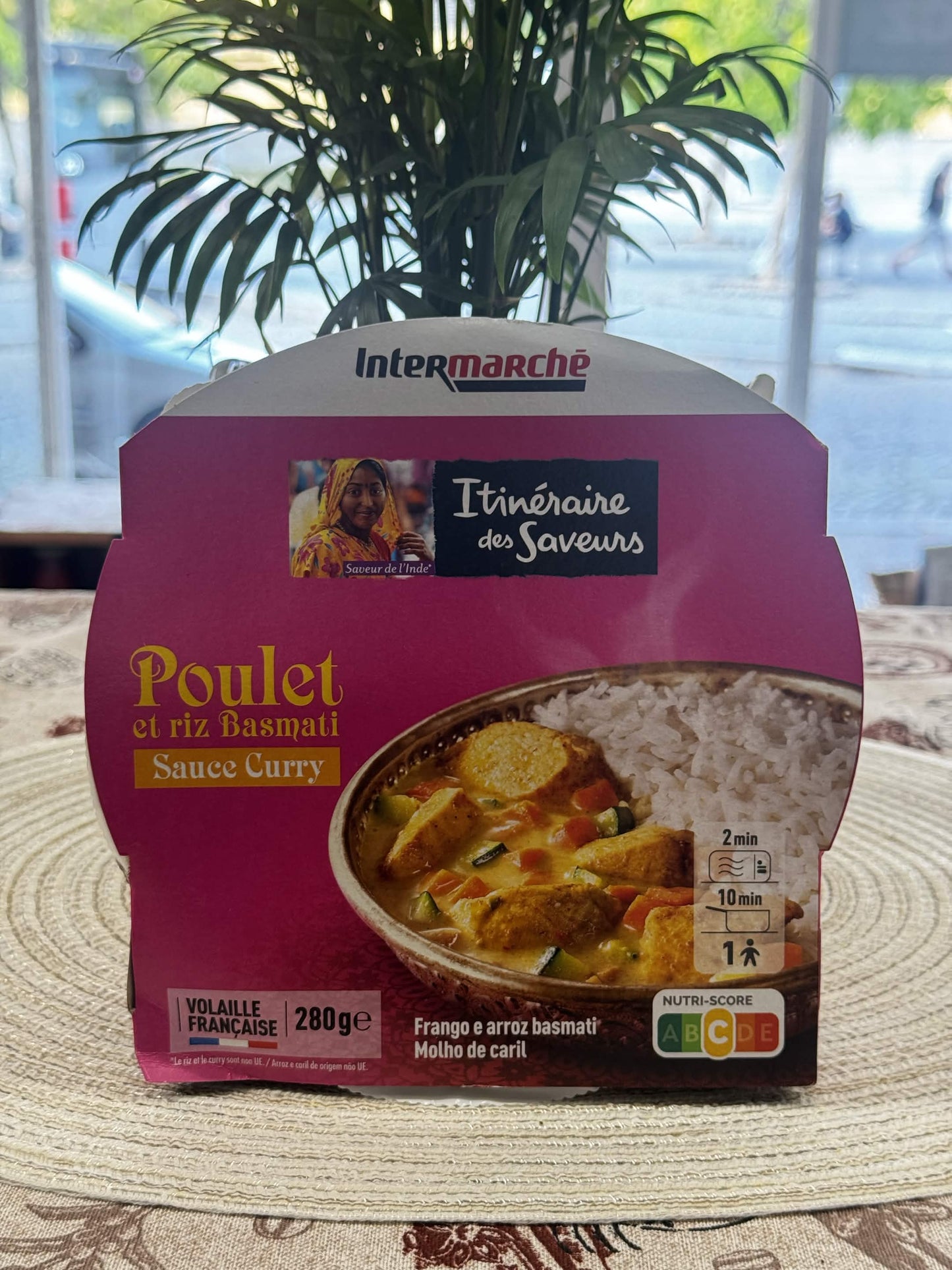 Itinéraire des Saveurs Poulet et riz Basmati Sauce Curry – Hotové jídlo s kuřecím masem, rýží Basmati a curry omáčkou (280 g)