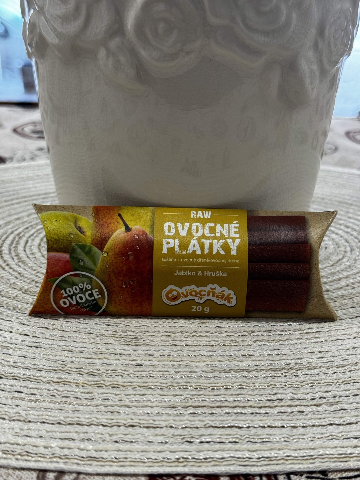 Ovocňák RAW Ovocné plátky Jablko & Hruška 20 g