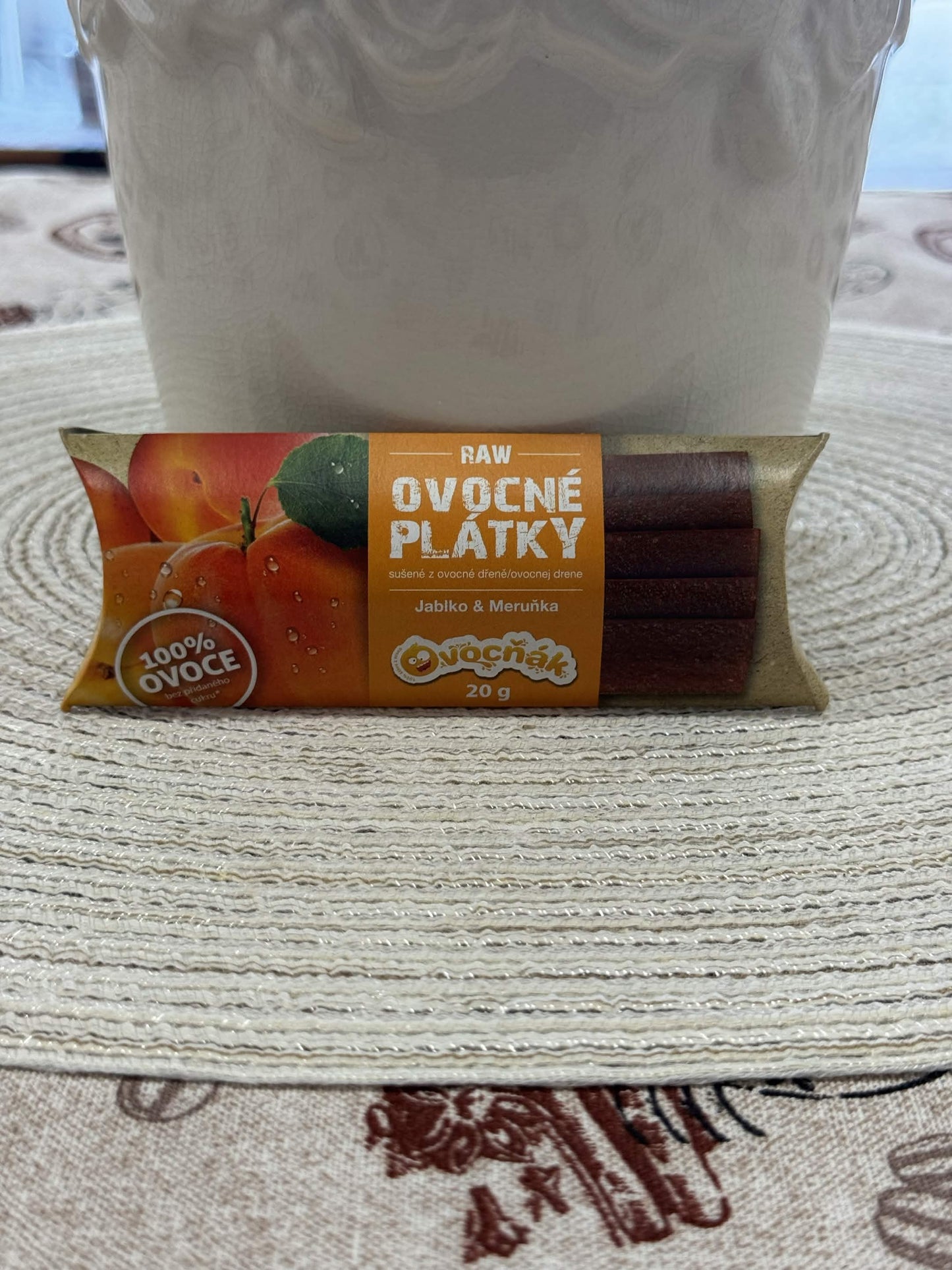 Ovocňák RAW Ovocné plátky Jablko & Meruňka 20 g