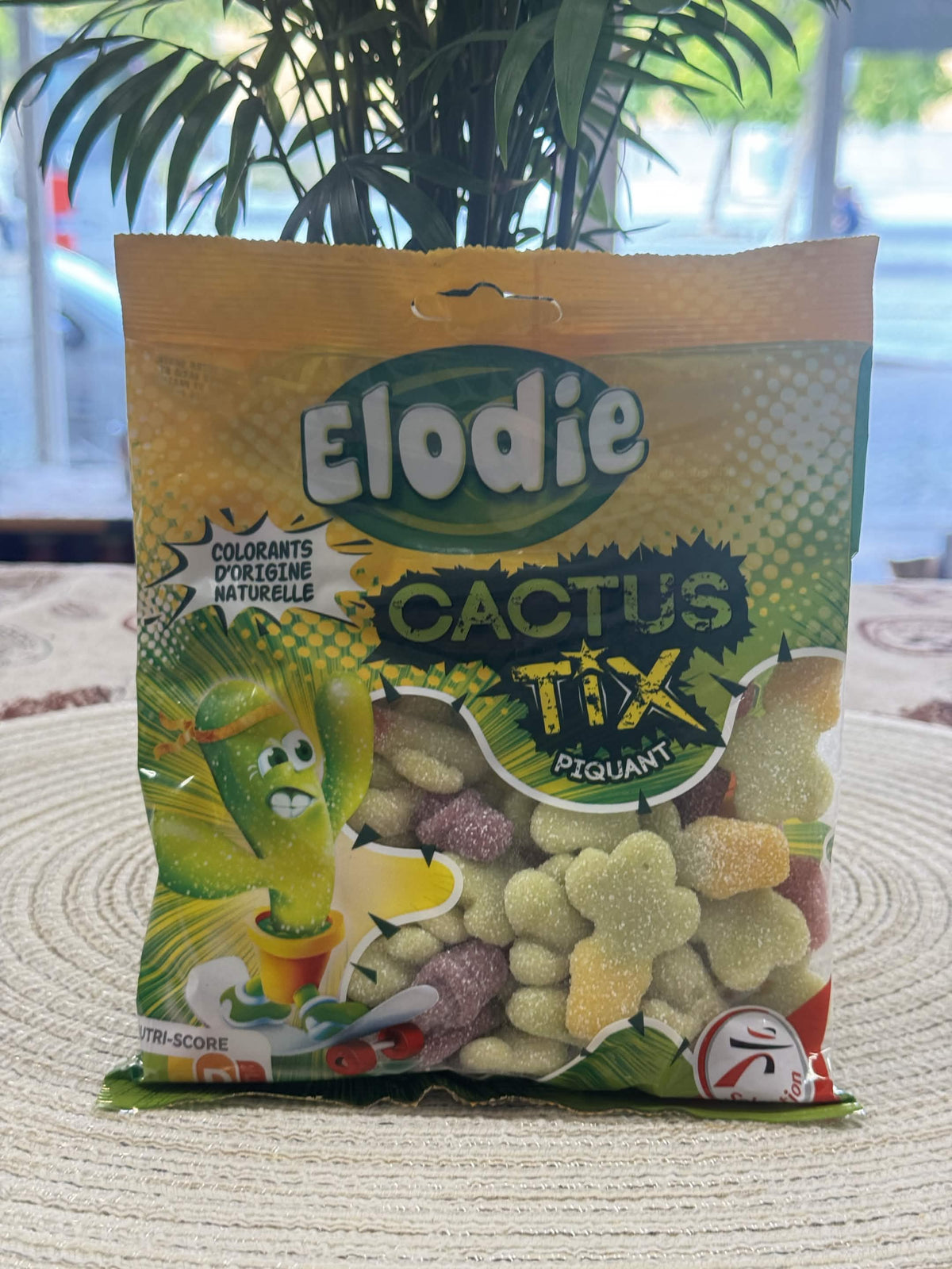 Elodie Cactus Tix Kyselouhelnaté ovocné želé bonbóny ve tvaru kaktusů (Bonbons gélifiés Cactus Tix Piquant)