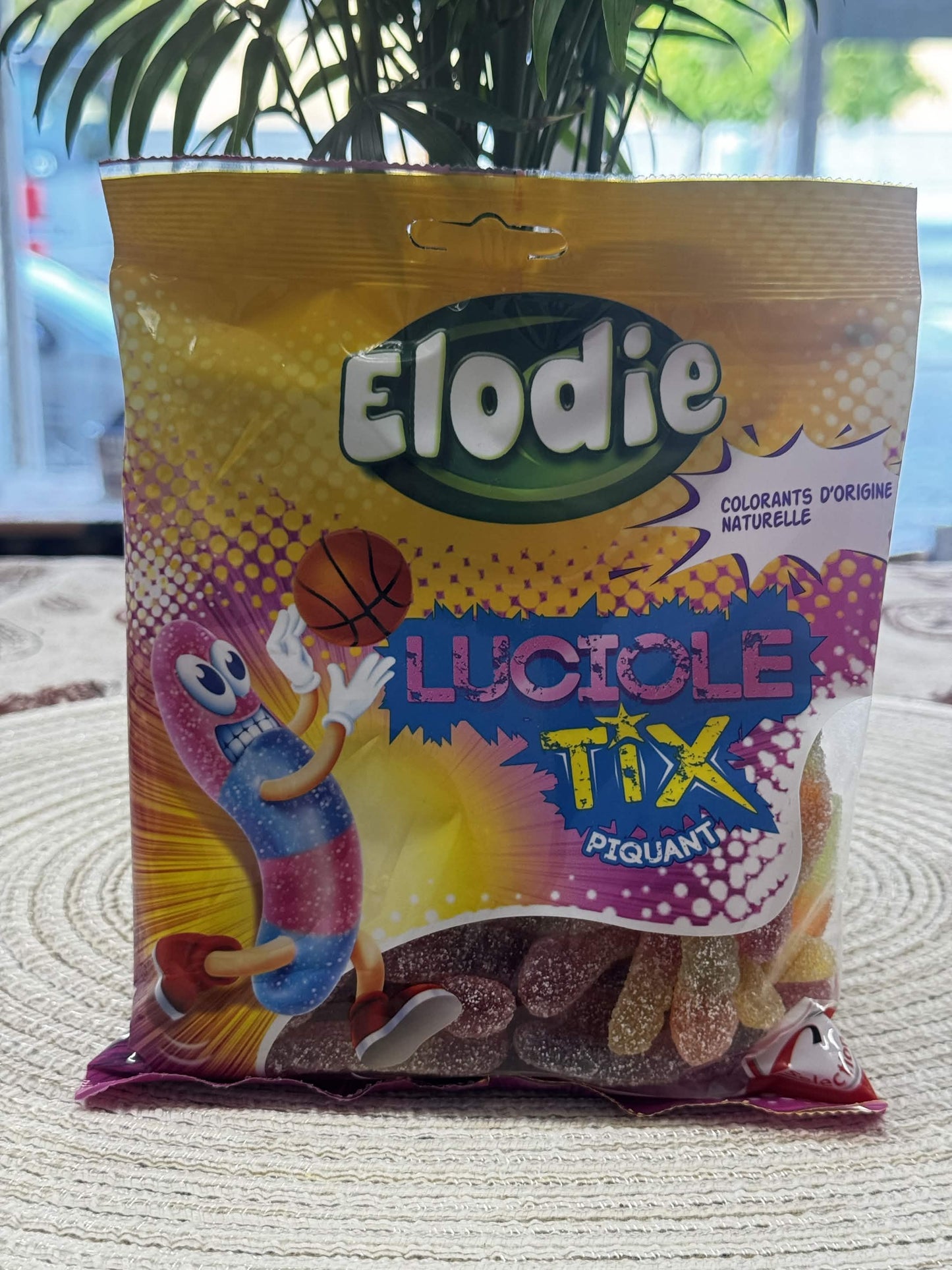 Elodie Luciole Tix Kyselé ovocné želé žížalky (Bonbons gélifiés Luciole Tix Piquant)