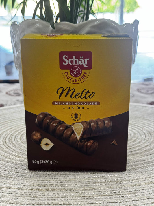 Schär Bezlepková oříšková tyčinka v mléčné čokoládě (Melto) 90 g (3x30 g)