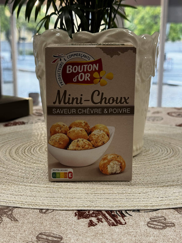 Bouton d'Or Mini-Choux Saveur Chèvre & Poivre – Slané mini větrníčky s příchutí kozího sýra a pepře