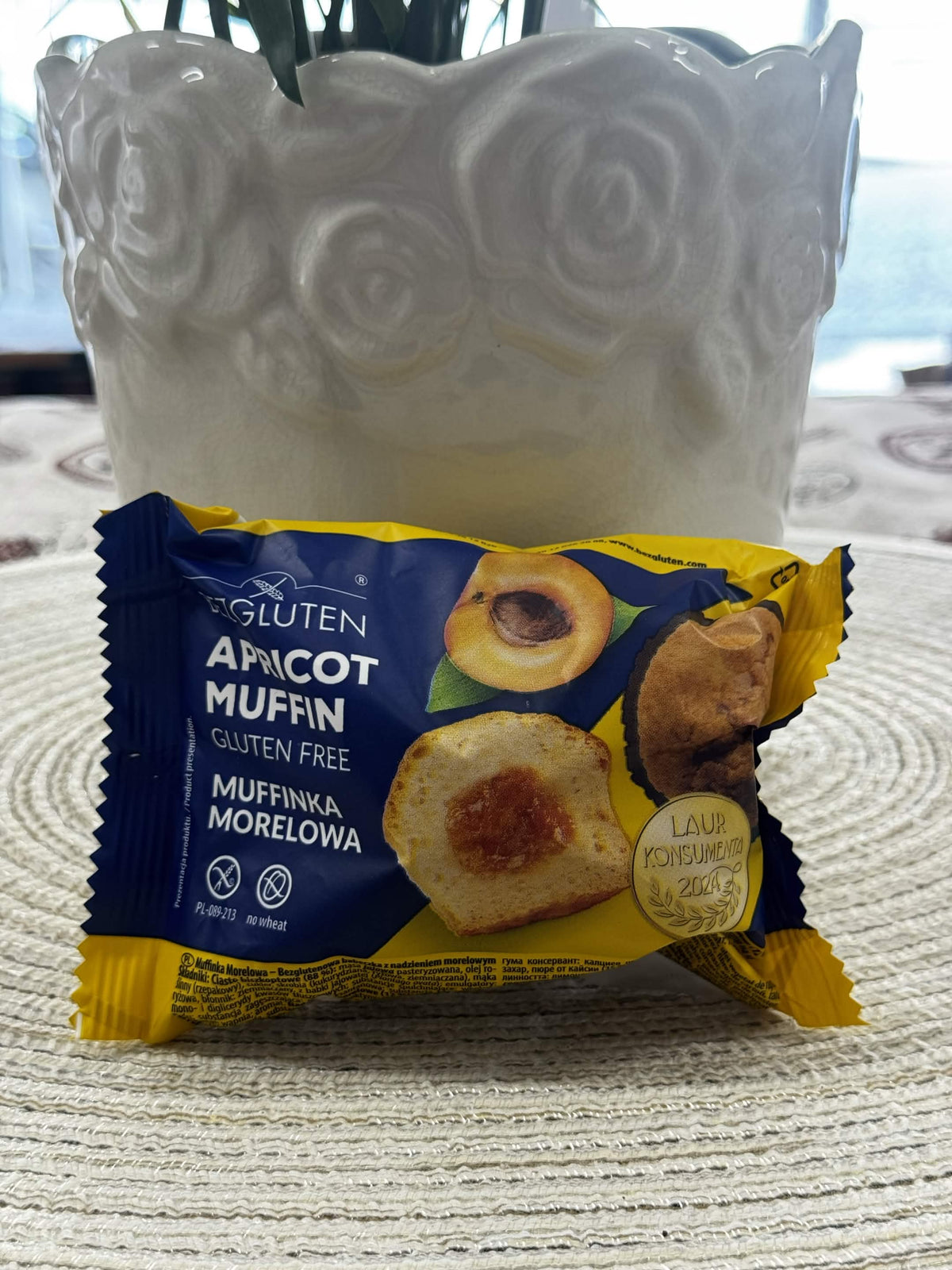 Bezgluten Bezlepkový meruňkový muffin (Apricot Muffin / Muffinka Morelowa)