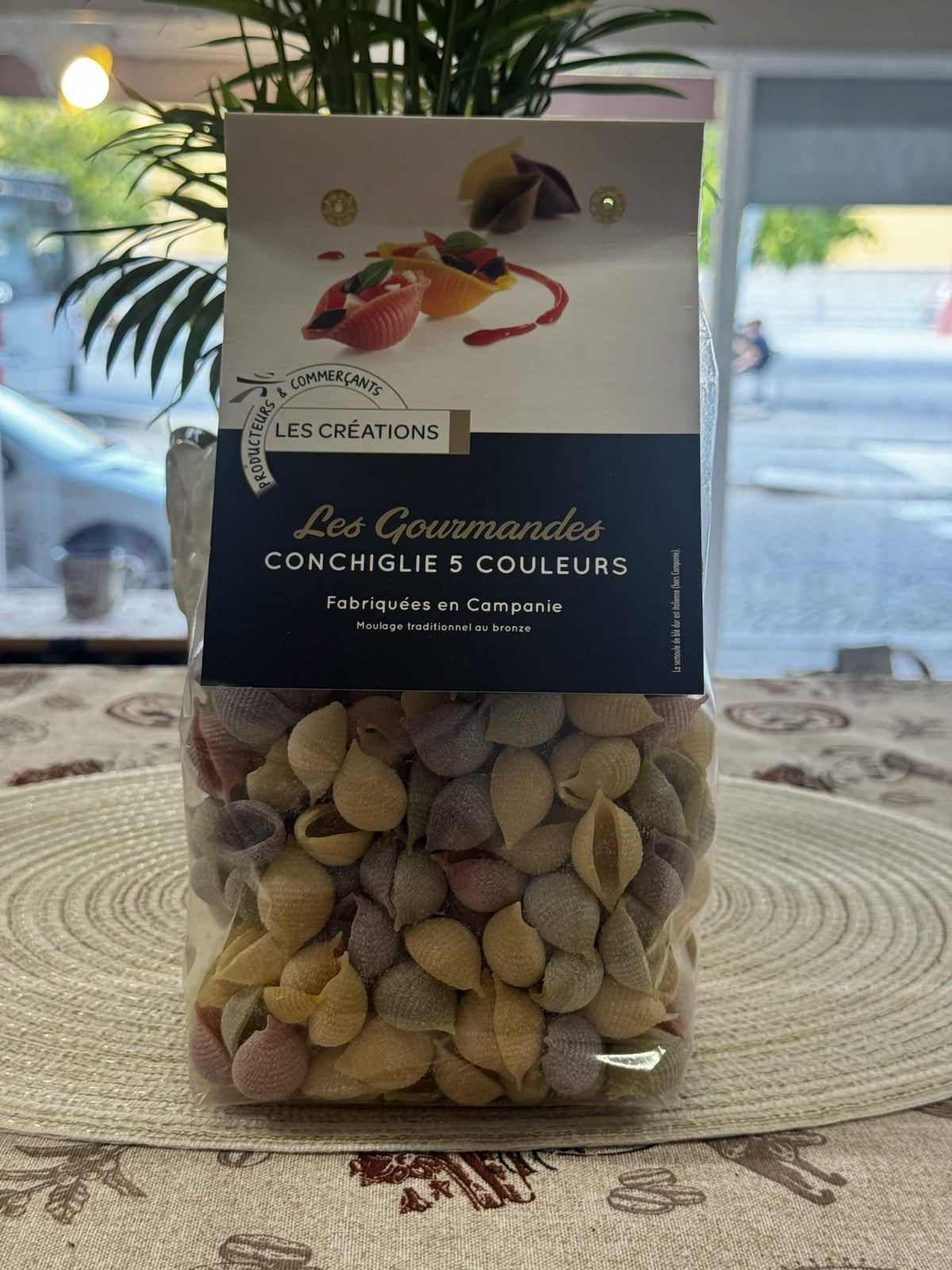 Les Créations Les Gourmandes Conchiglie 5 Couleurs – Pětibarevné italské mušličky z Kampánie (500 g)