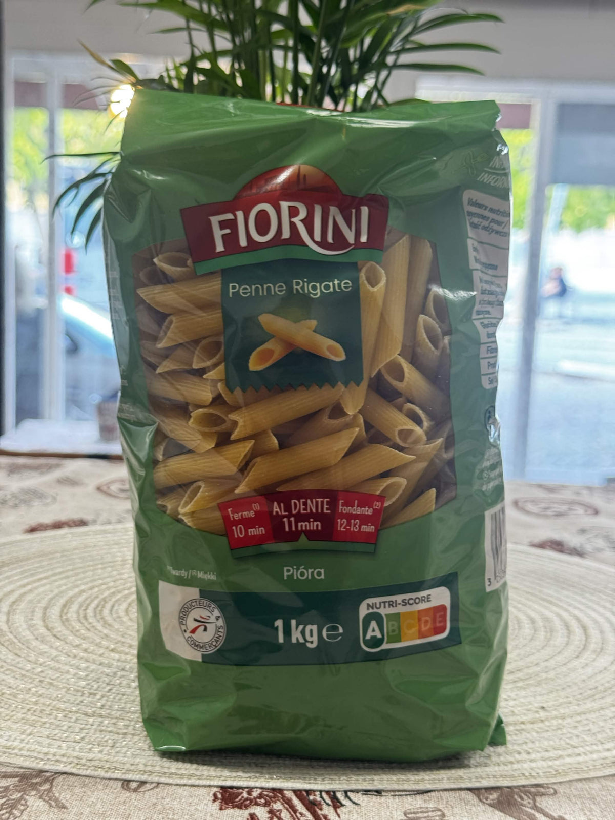 Fiorini Penne Rigate – Semolinové těstoviny trubičky (1 kg)