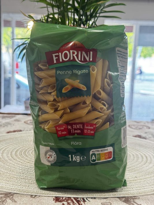 Fiorini Penne Rigate – Semolinové těstoviny trubičky (1 kg)