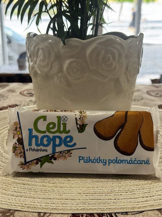 Celi Hope Bezlepkové piškoty polomáčené s pohankou (Piškótky polomáčané)