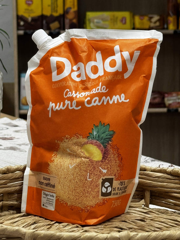 Daddy Cassonade Pure Canne – Přírodní třtinový cukr v doypack obalu (750 g)
