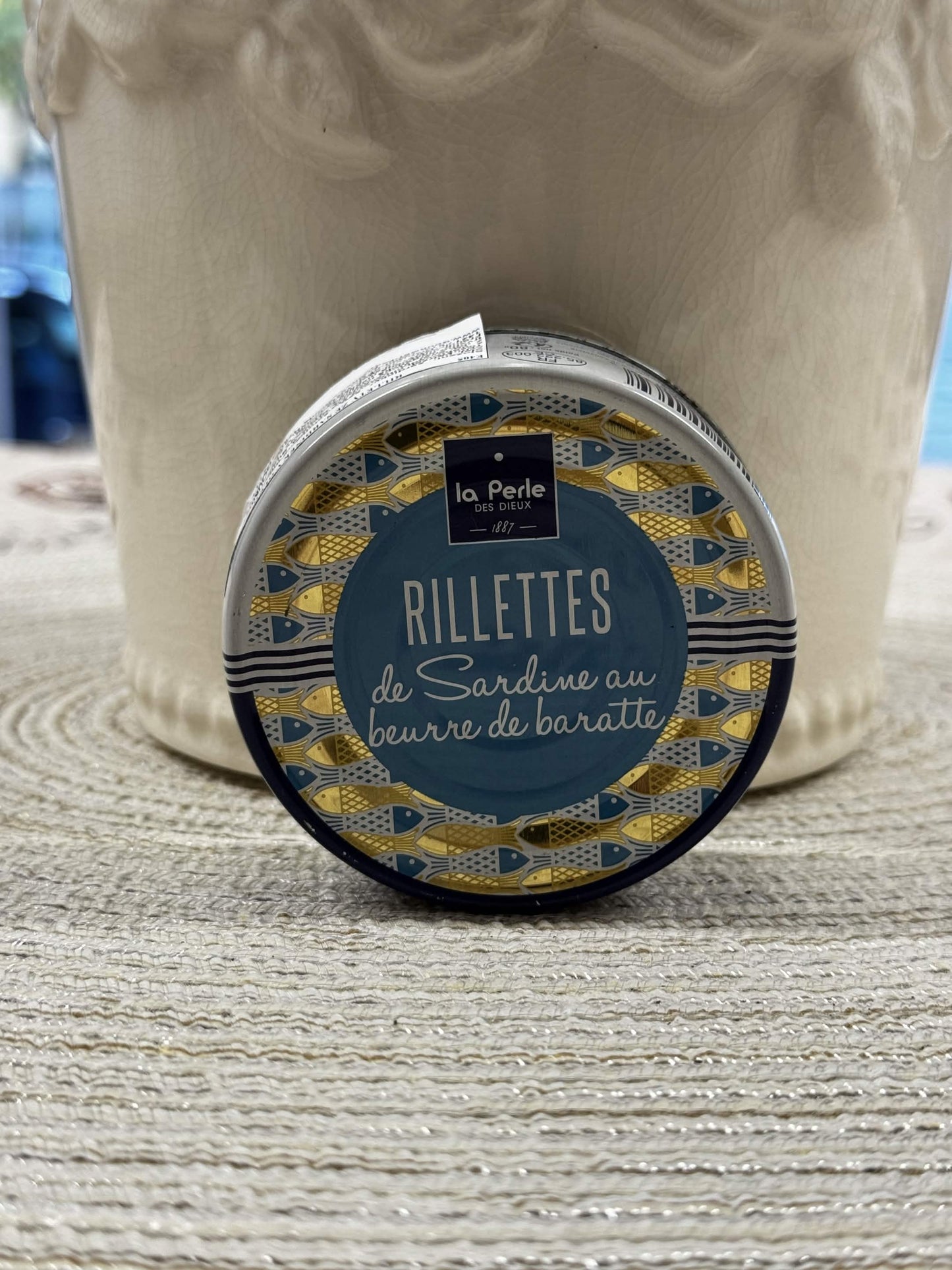 La Perle des Dieux Rillettes ze sardinek s máslem beurre de baratte