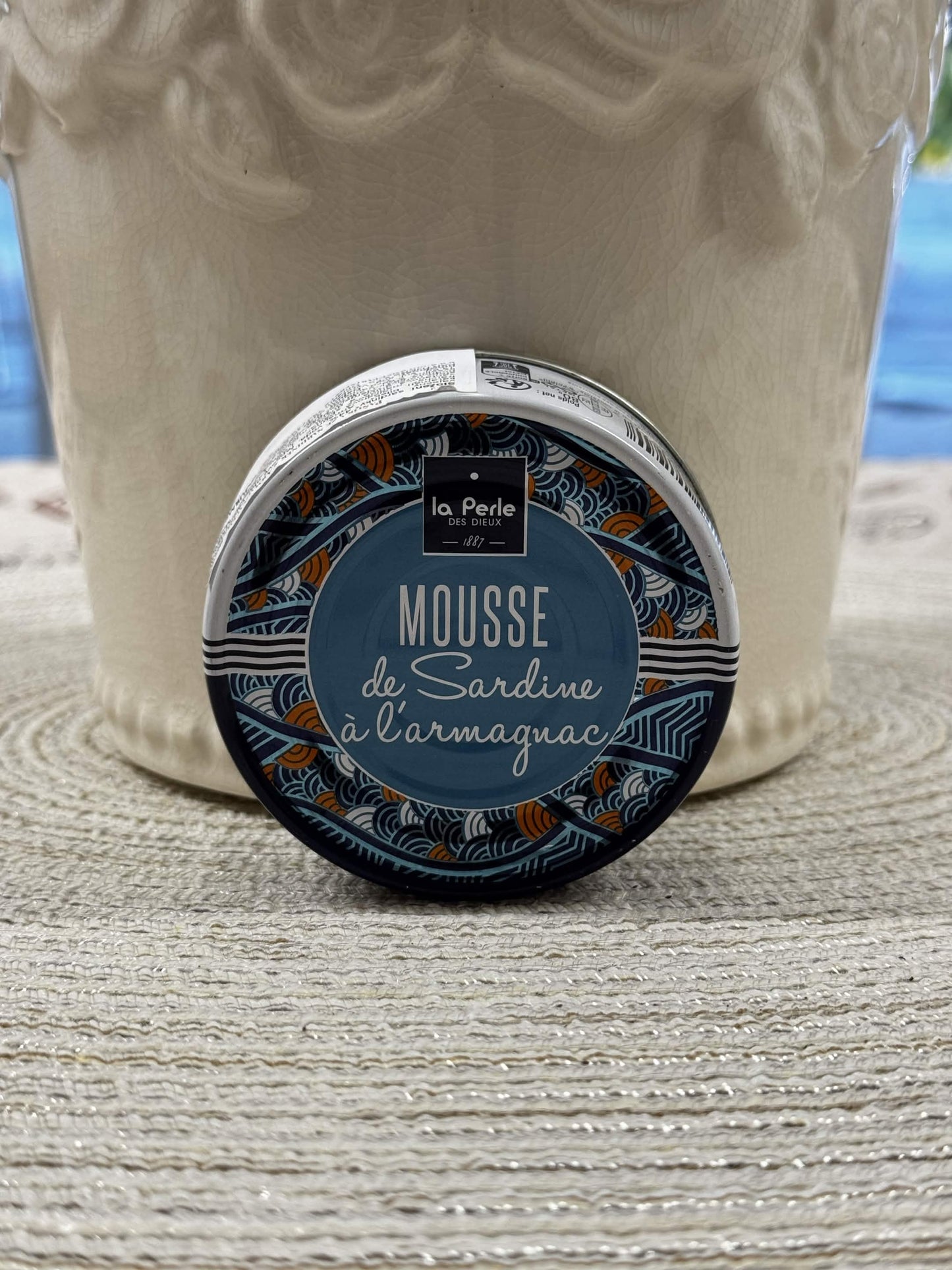La Perle des Dieux Mousse ze sardinek s Armagnacem