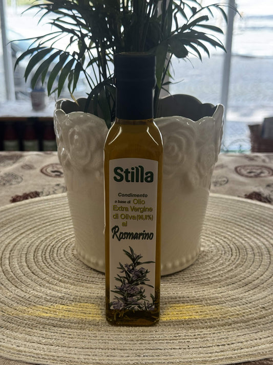 Stilla Extra panenský olivový olej s rozmarýnem (Condimento a base di Olio Extra Vergine di Oliva al Rosmarino) 250 ml